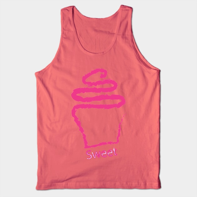 Cupcake drawing Tank Top by sigdesign